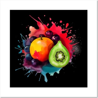 Watercolor fruit Posters and Art